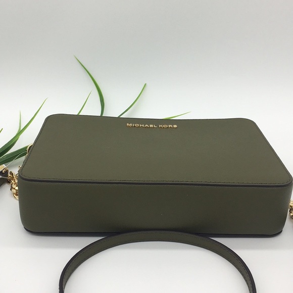MICHAEL KORS LG EW CROSSBODY Bag Olive NWT - Picture 9 of 11